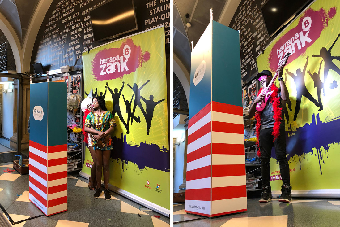 Fotomaton evento Harrapa zank Bilborock Bilbao, Pais Vasco