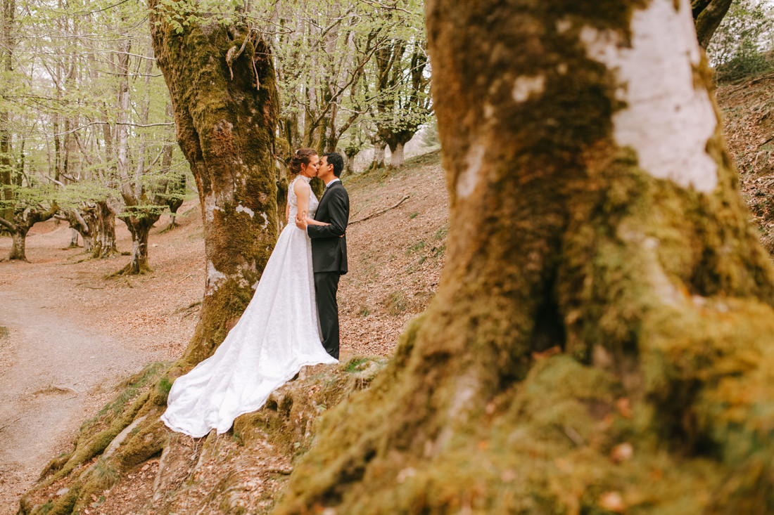 Reportaje postboda Hayedo de Otzarreta en Parque Natural de Gorbeia. Vizcaya y Alava