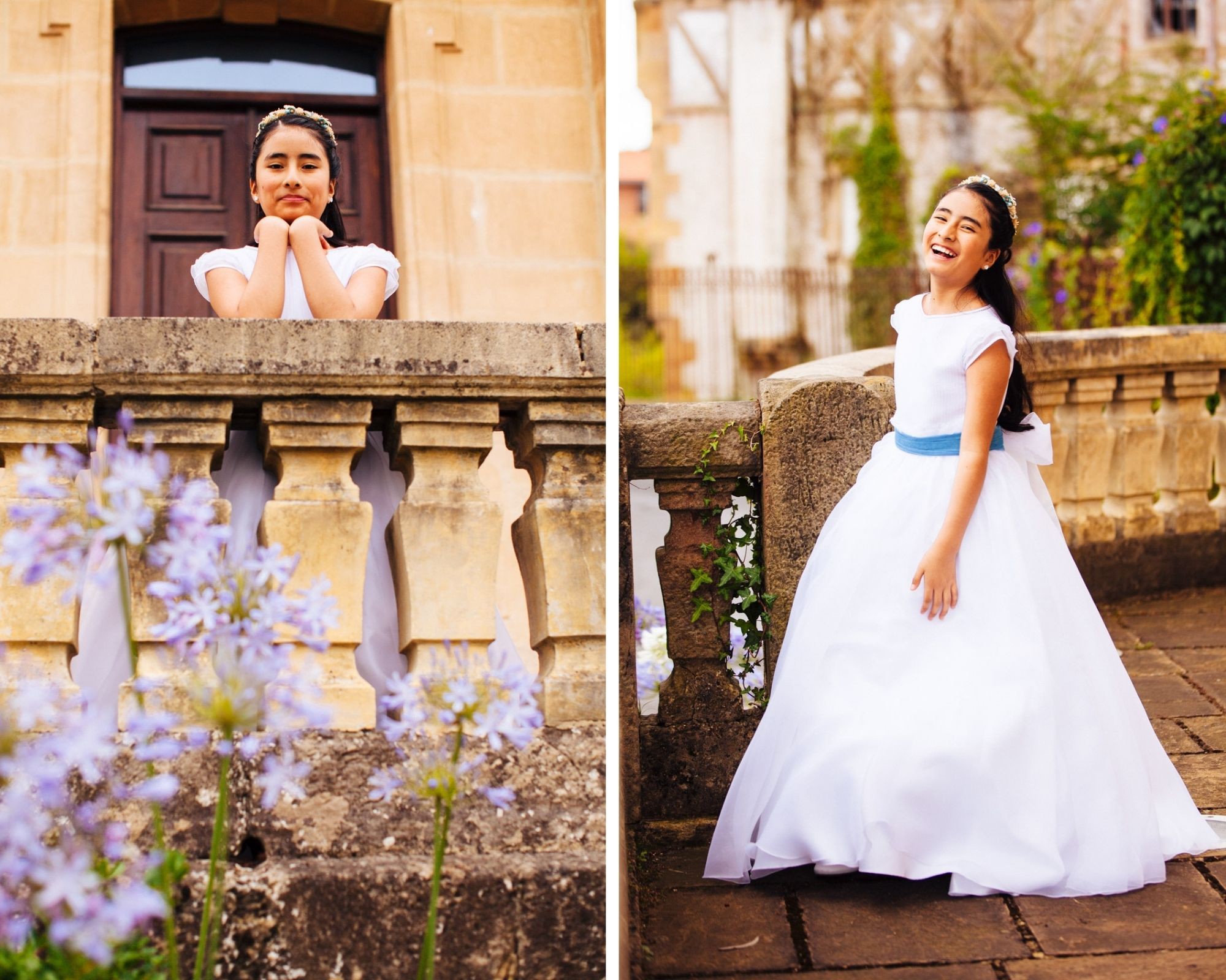 Sesión comunion niña ayuntamiento Berango. Estudio Kunst Photo & Art Leioa, Urduliz