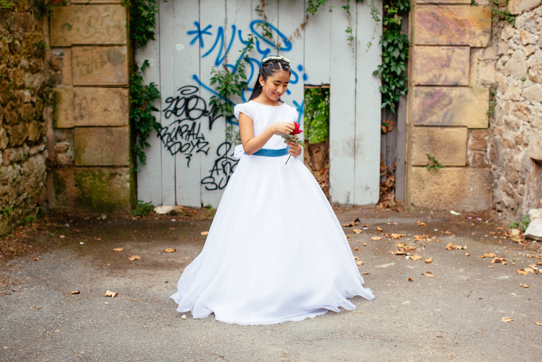 Reportaje Primera Comunión exteriores. Kunst Berango, Sopelana, Getxo, Bilbao 15