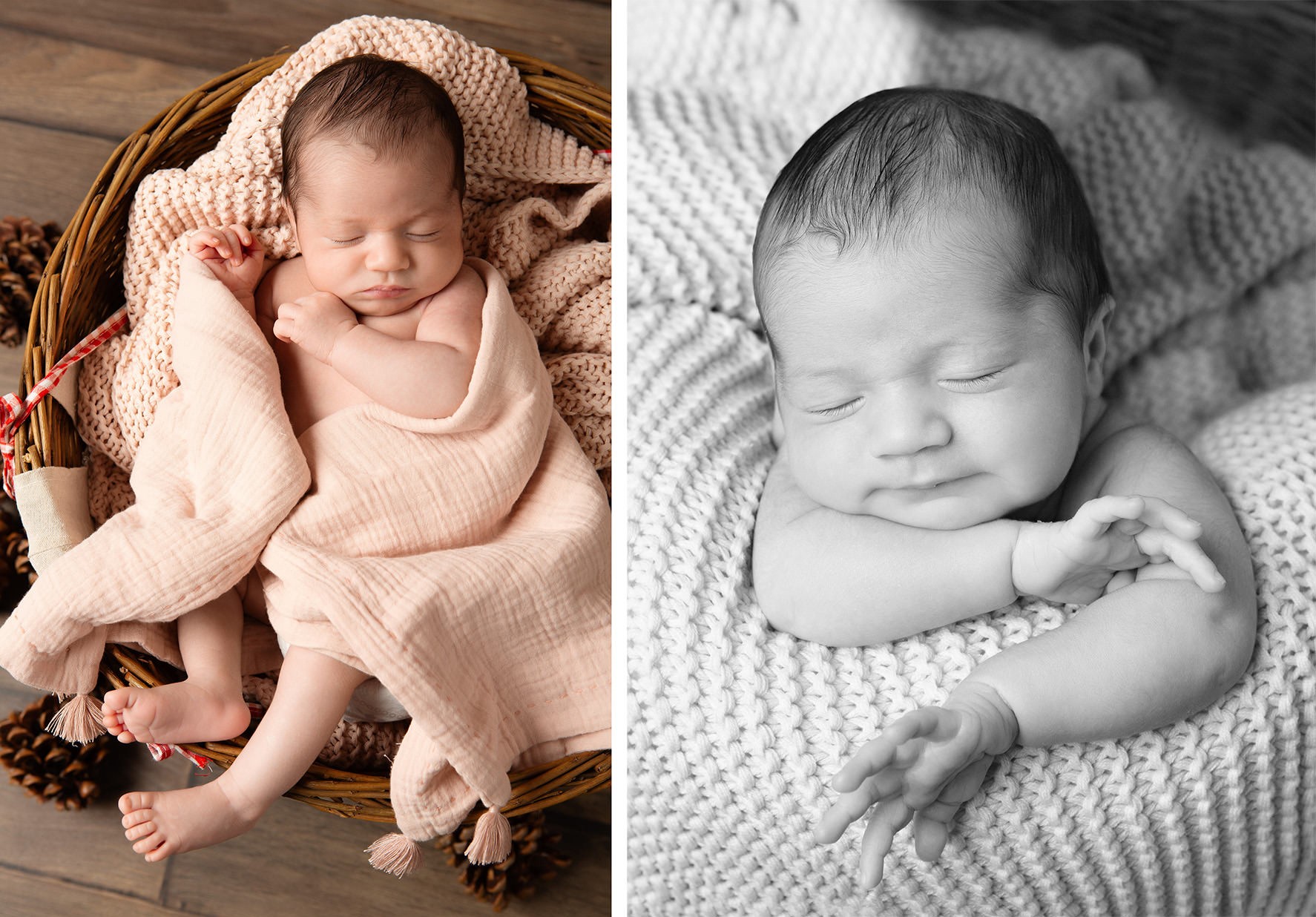 Newborn photoshoot in studio. Photographer Kunst Photo & Art. Bilbao, Bizkaia