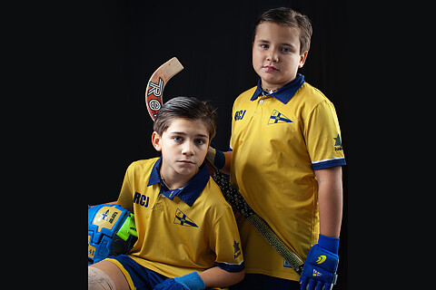 Retratos Hockey Niños Estudio Berango