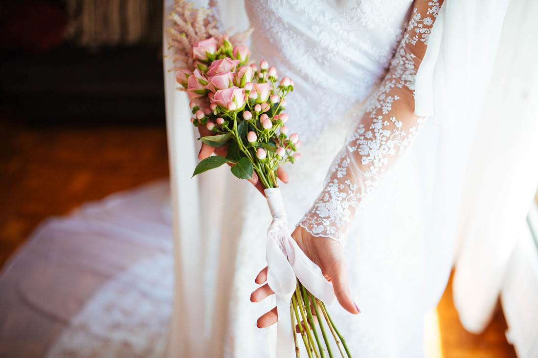Bouquet - ramo de la novia, reportaje de fotografia en casa de la novia Algorta
