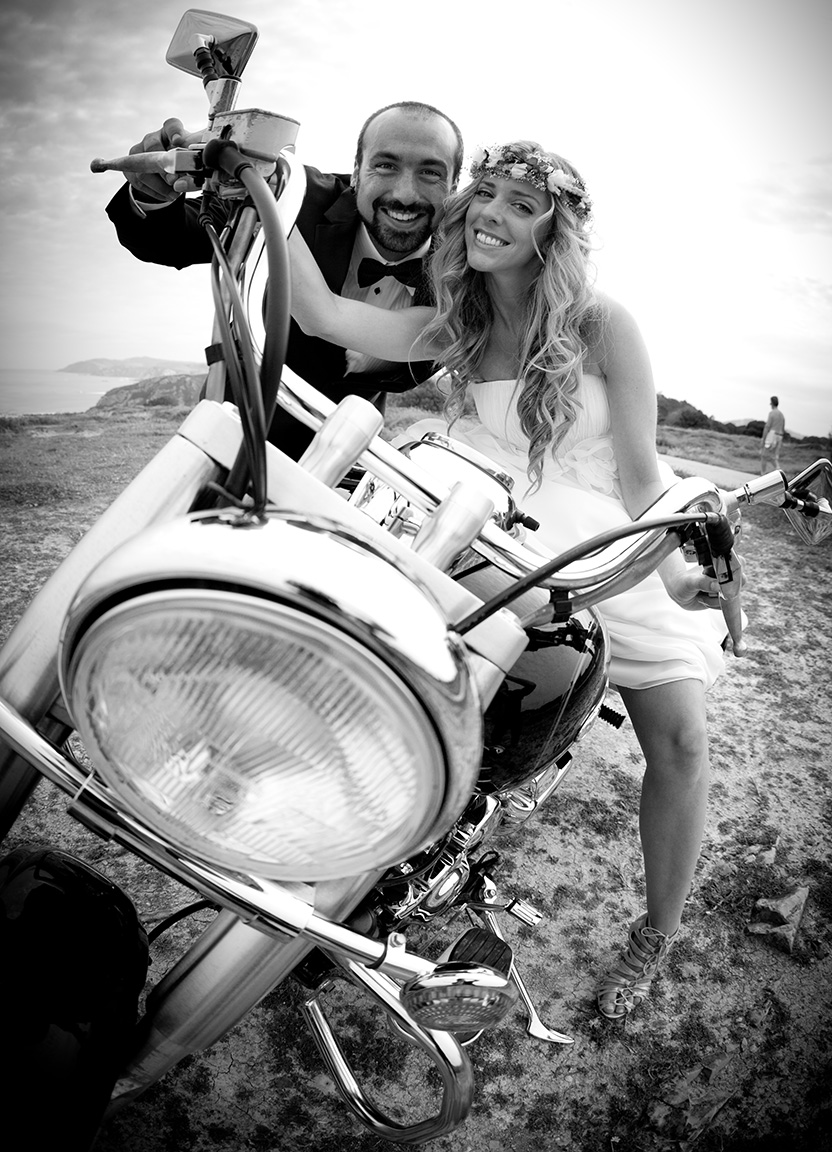 Boda, Novios en Moto Getxo